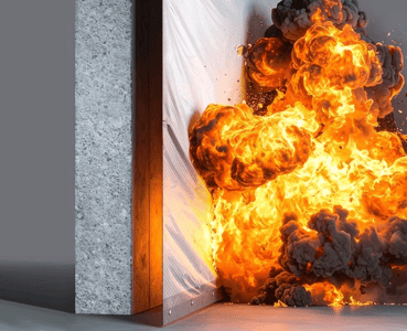 Blast Mitigation Fabric with Explosion