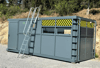 Container Protection System with Ladder
